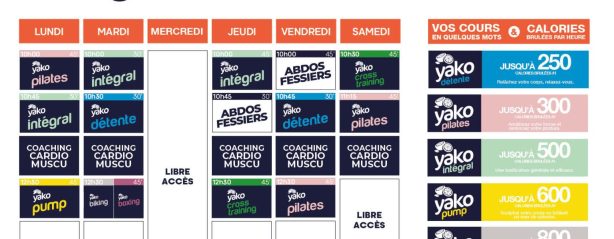 619 planning salle de sport limoges nord