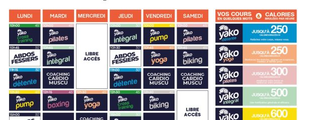 63 planning salle de sport chambery