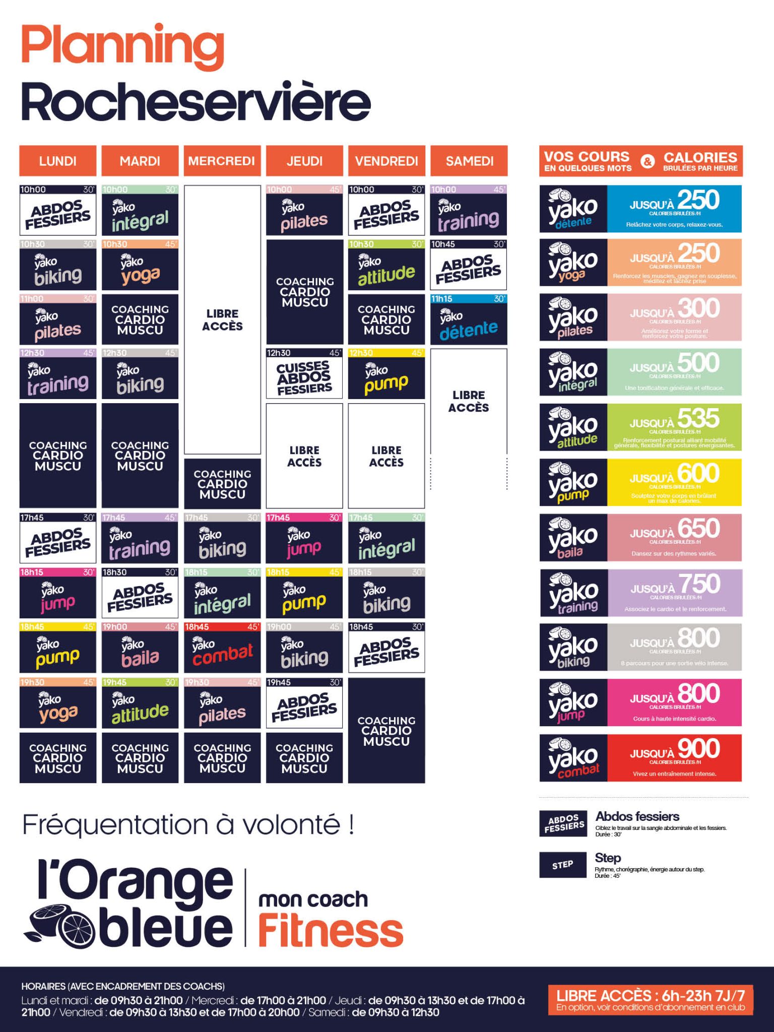 646 planning salle de sport rocheserviere