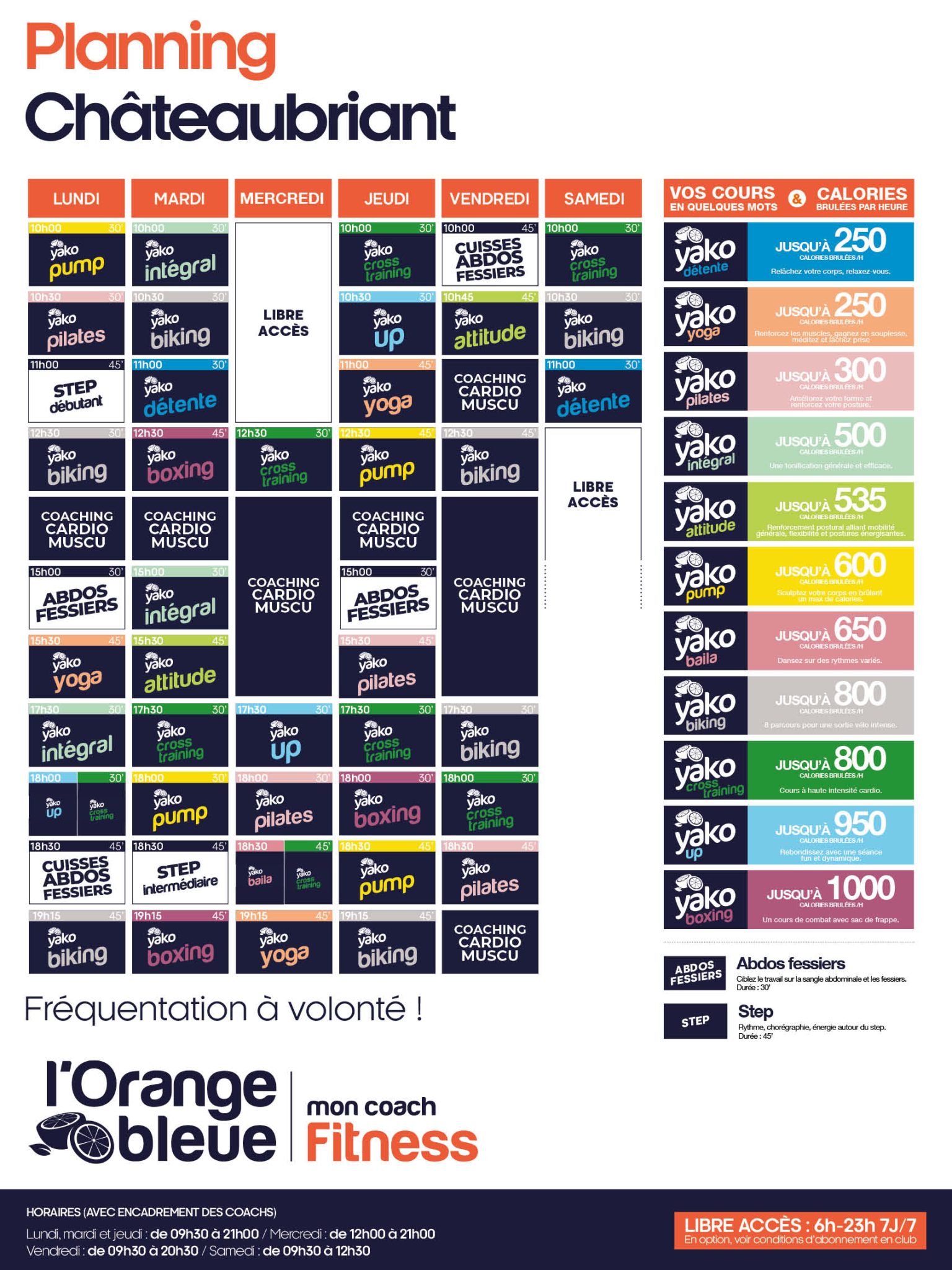 70 planning salle de sport chateaubriant