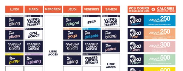 710 planning salle de sport saint lys
