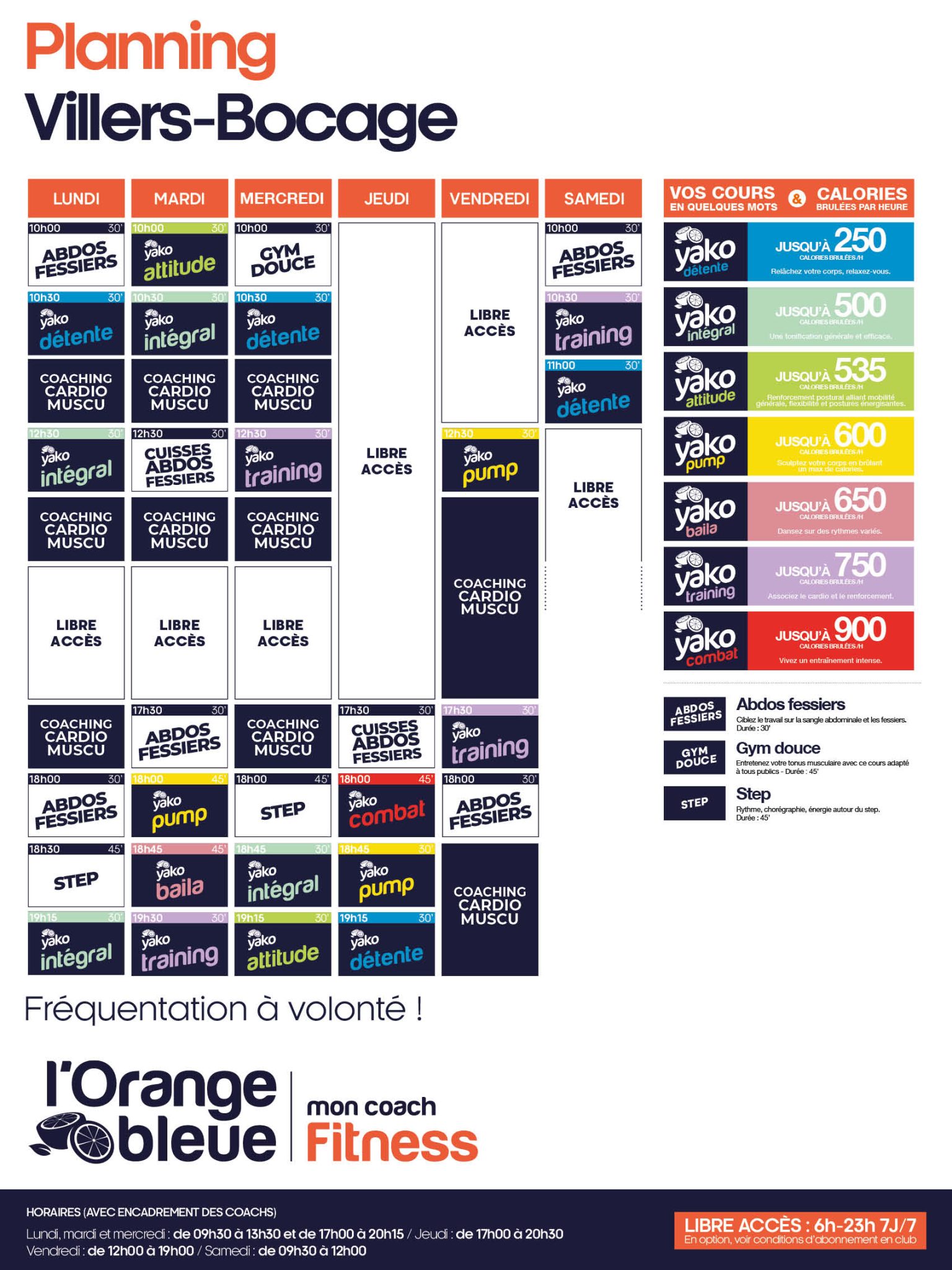716 planning salle de sport villers bocage
