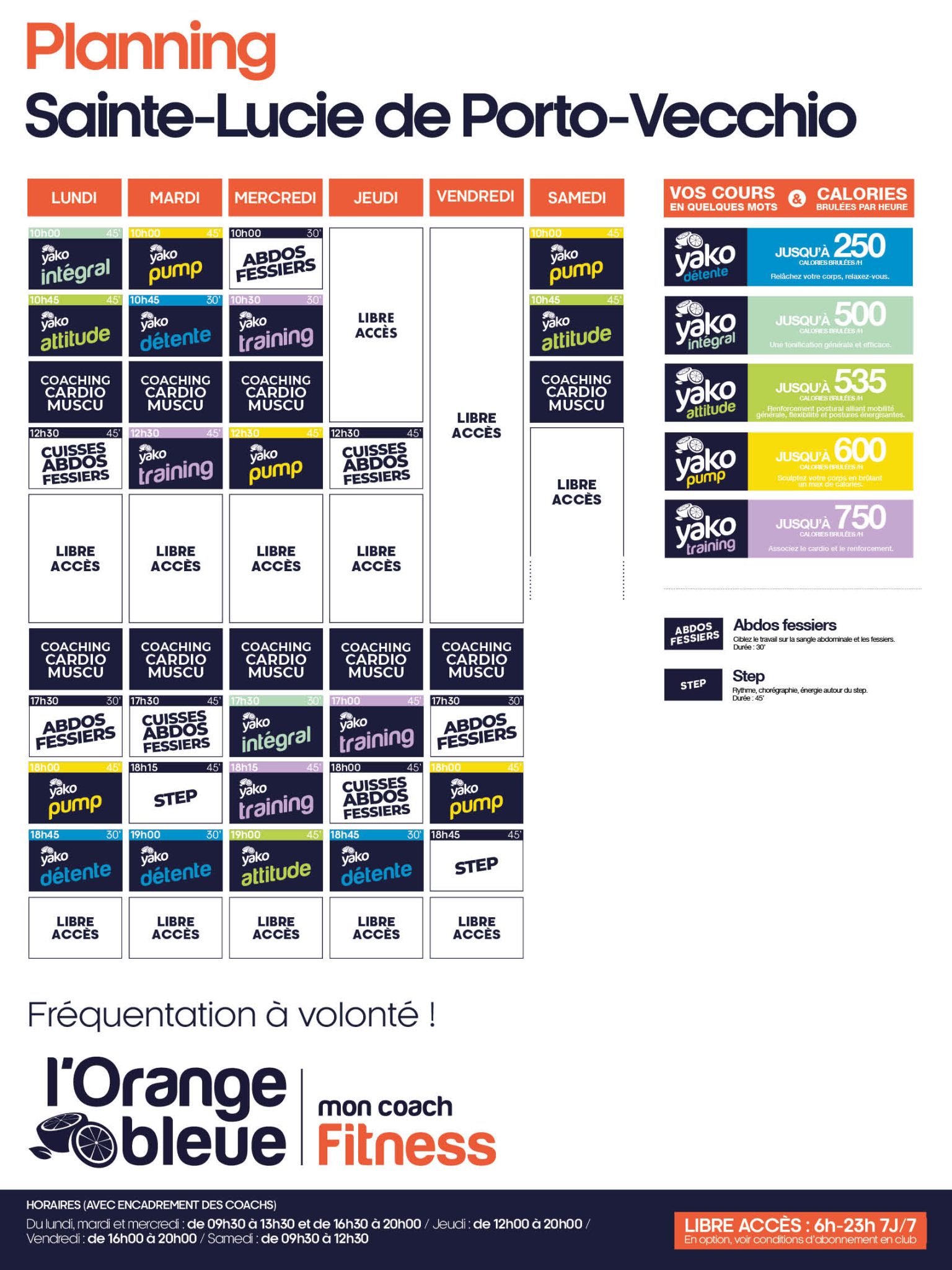 718 planning salle de sport sainte lucie de porto vecchio