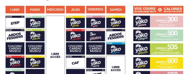 72 planning salle de sport chauny