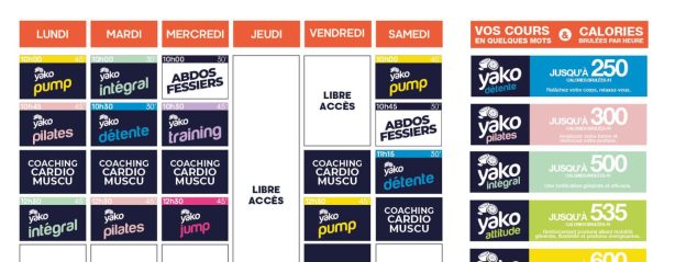 728 planning salle de sport vedene