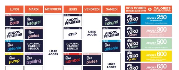 734 planning salle de sport le poire sur vie