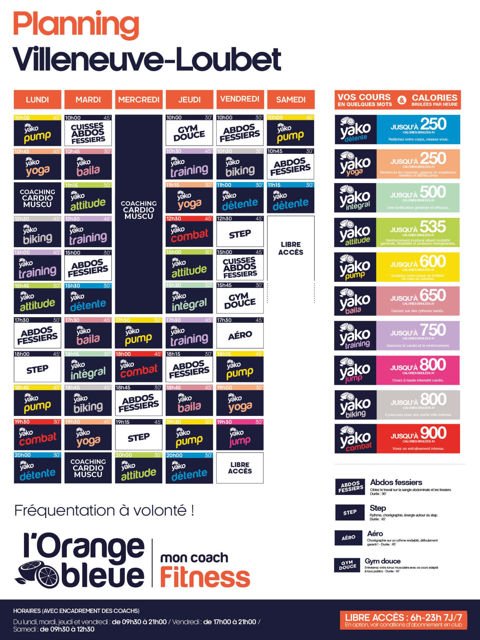 742 planning salle de sport villeneuve loubet