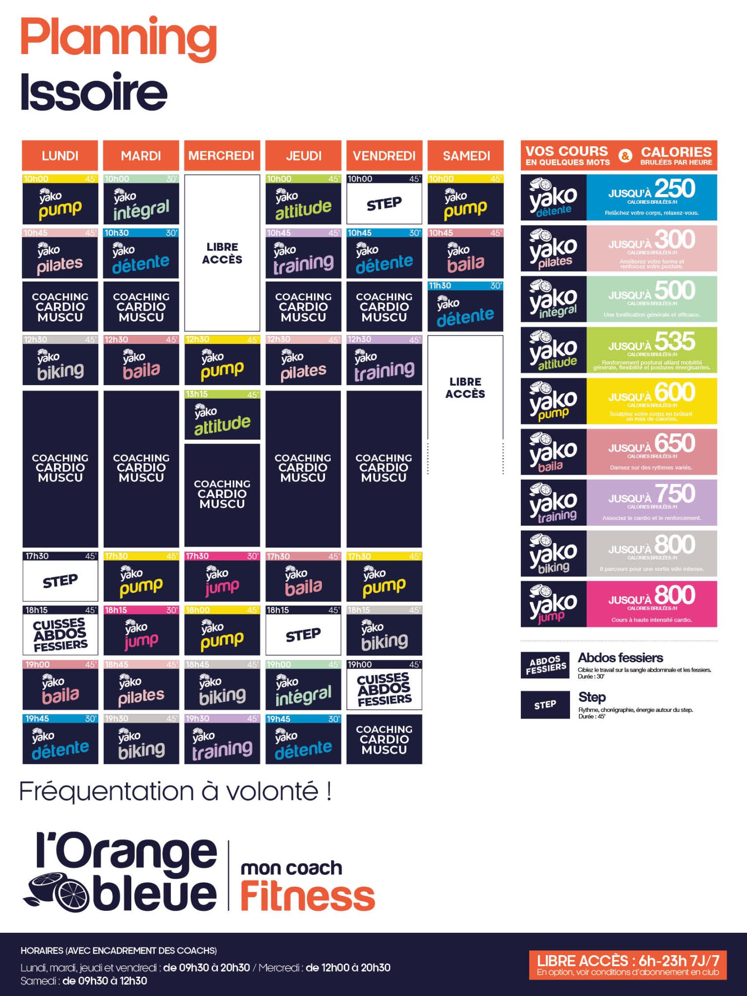 744 planning salle de sport issoire