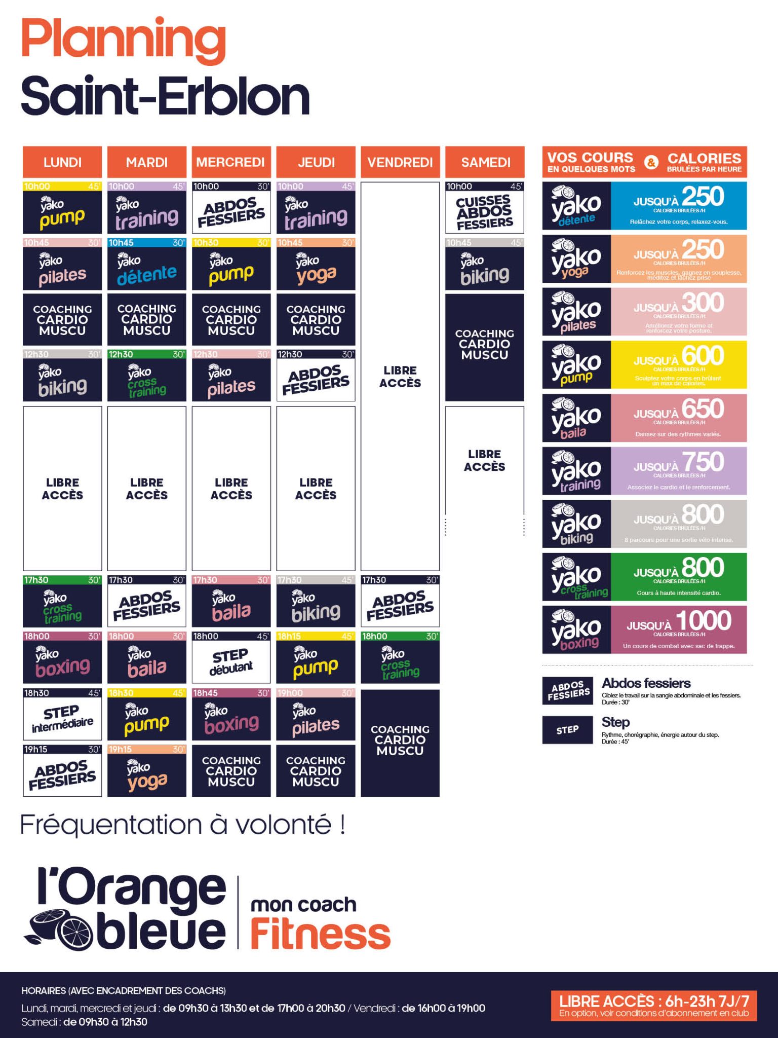 755 planning salle de sport saint erblon