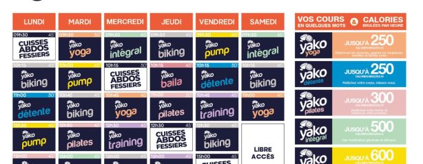 8 planning salle de sport agen