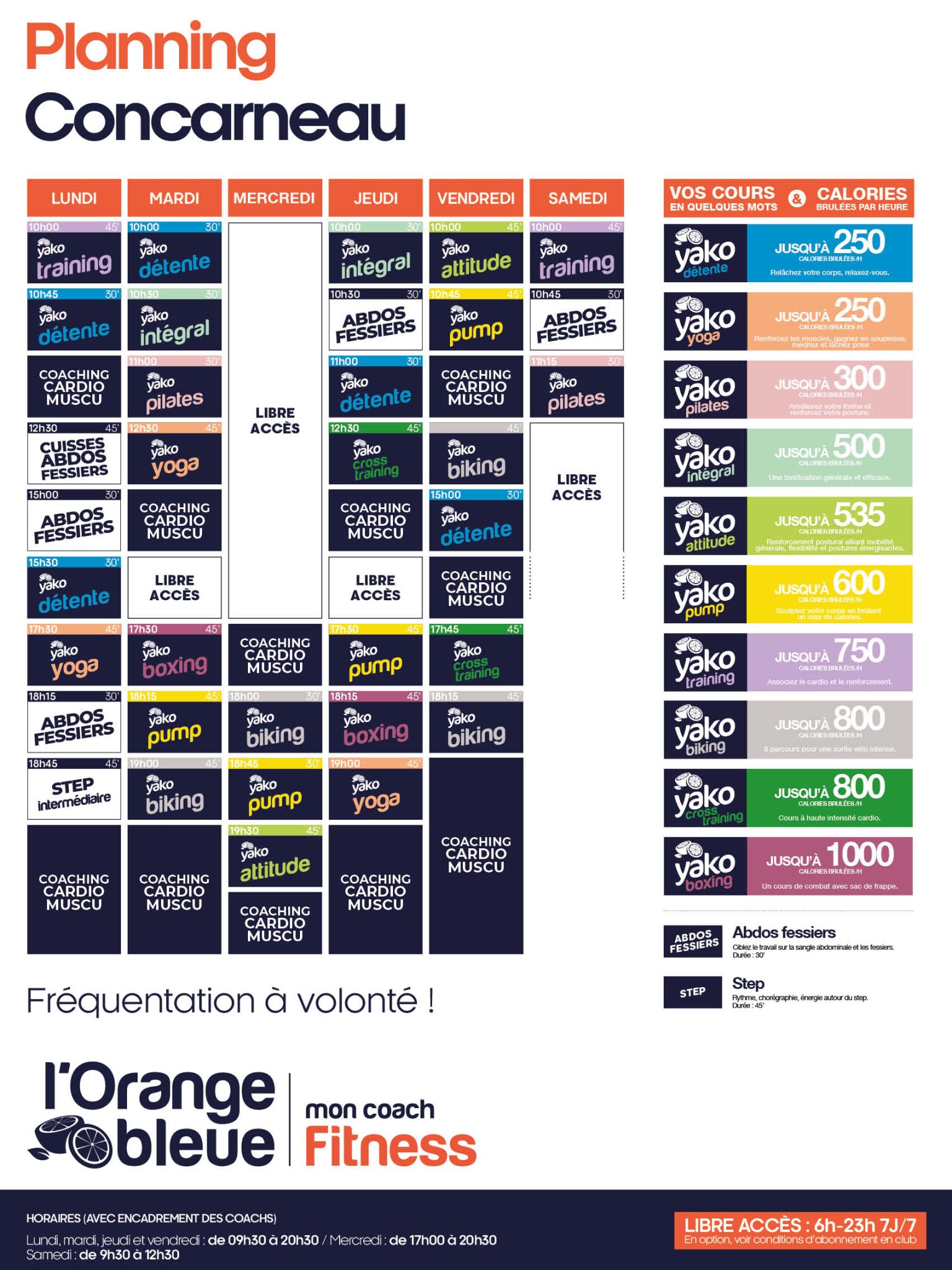 83 planning salle de sport concarneau