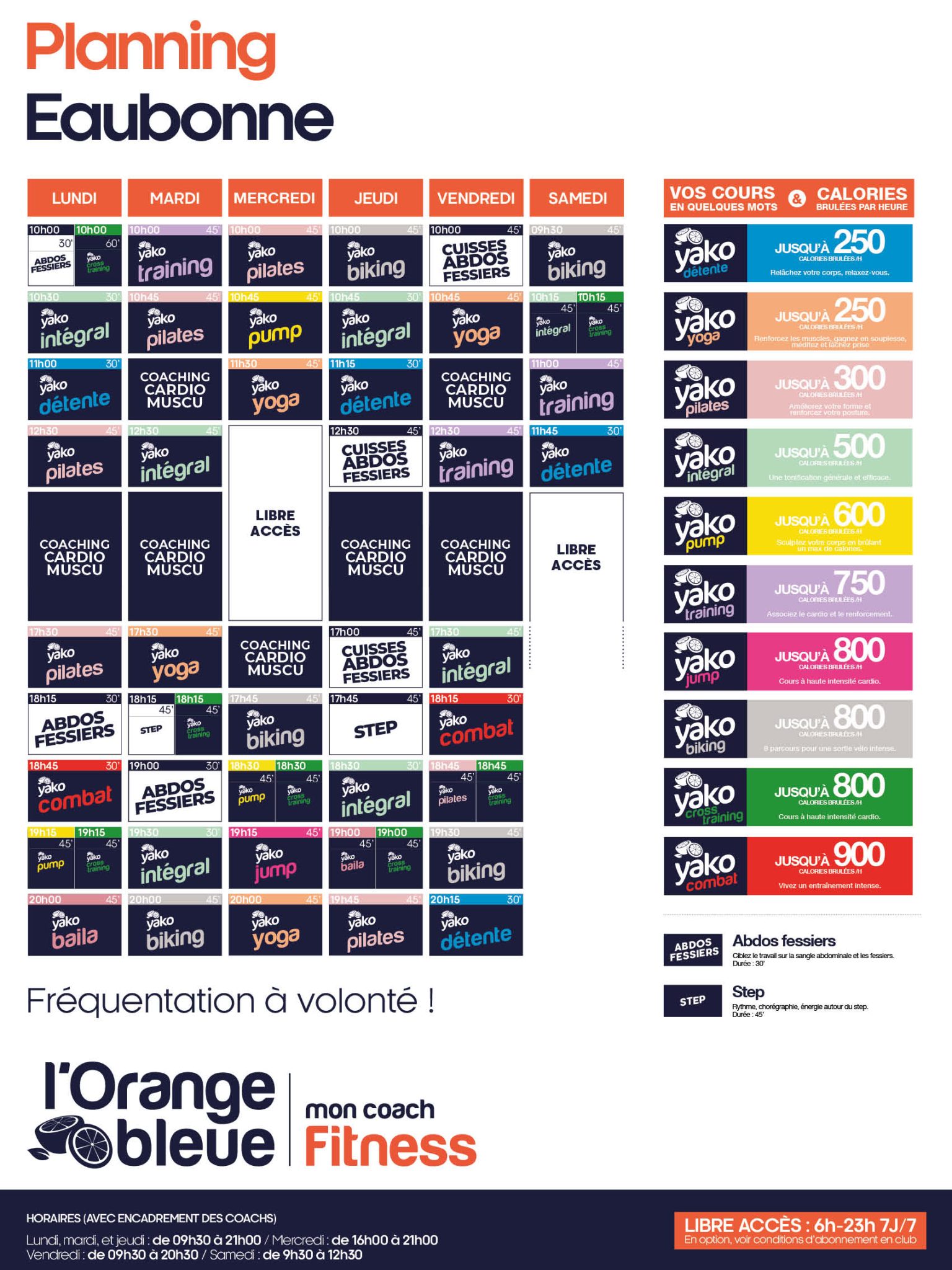 99 planning salle de sport eaubonne