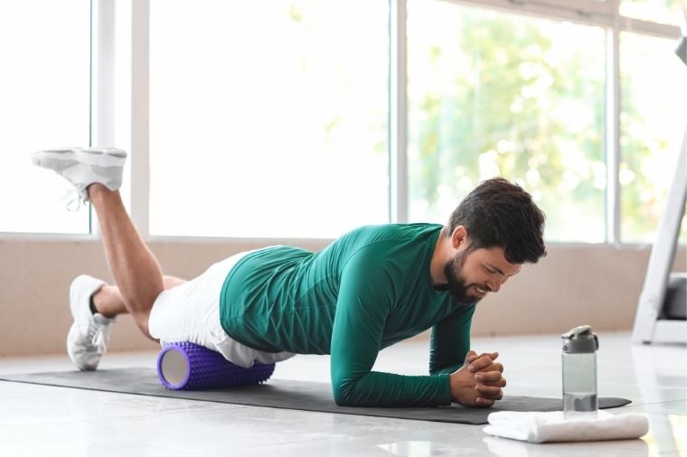 echauffement foam roller homme 1