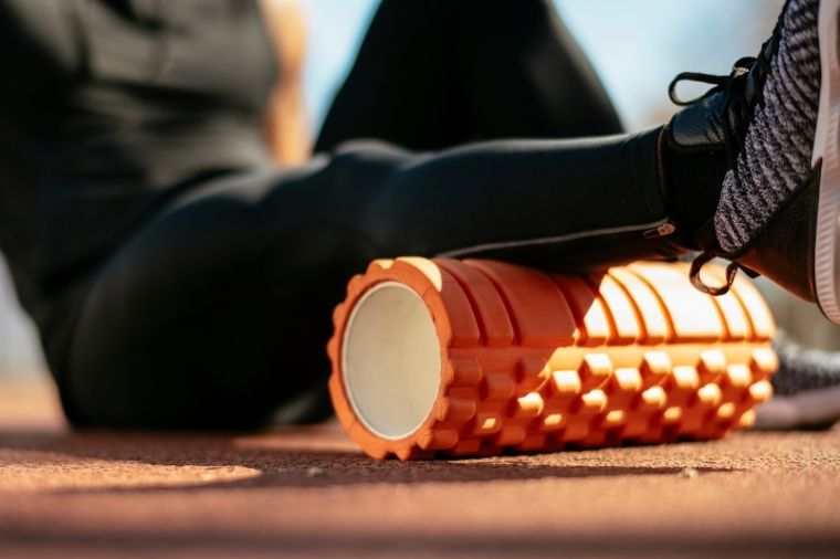 echauffement foam roller