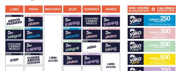 planning salle de sport merignac l orange bleue