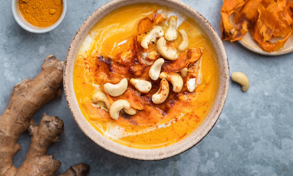 veloute de potiron au gingembre