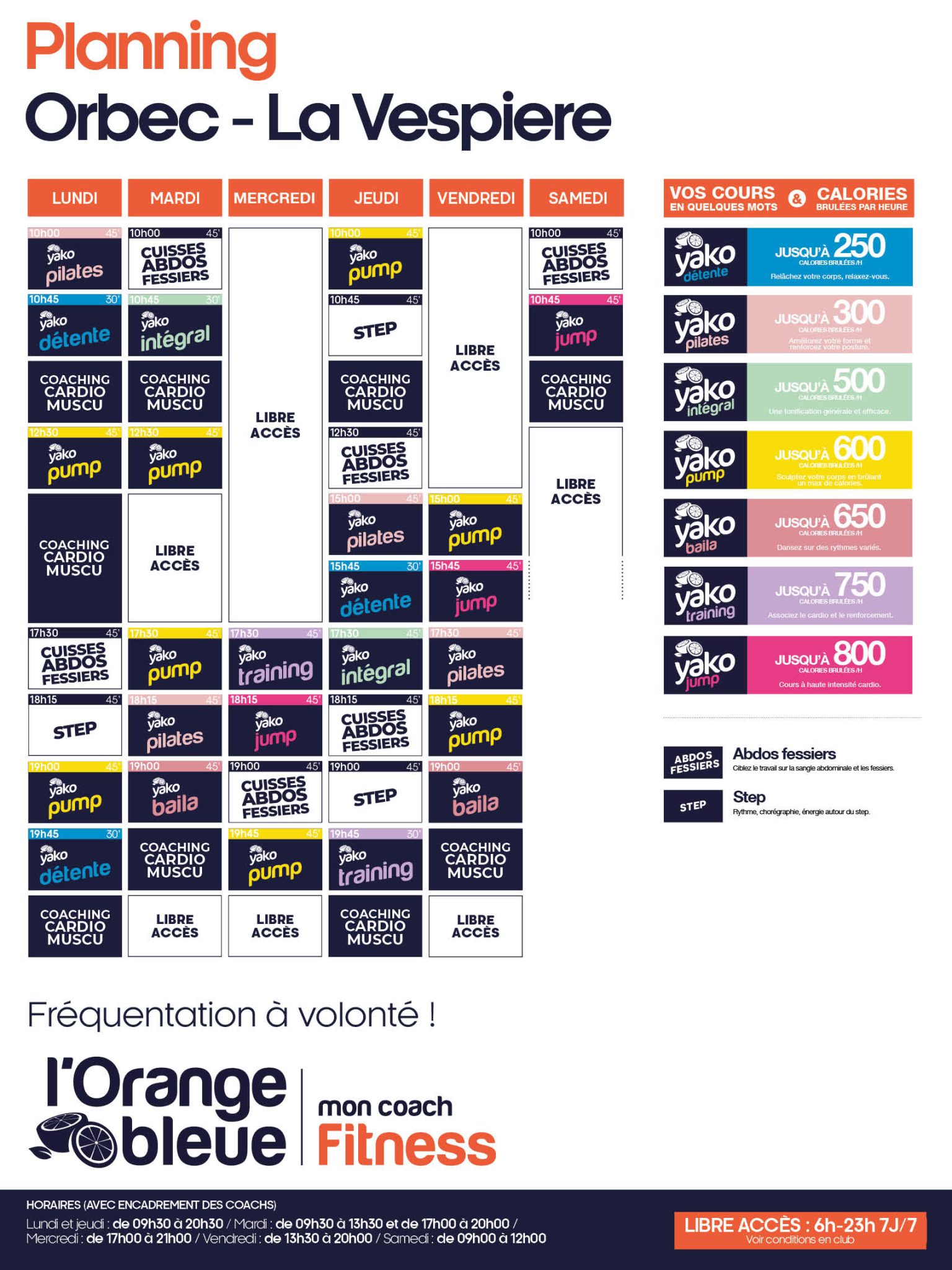820 planning salle de sport orbec