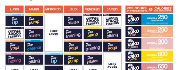 101 planning salle de sport epagny