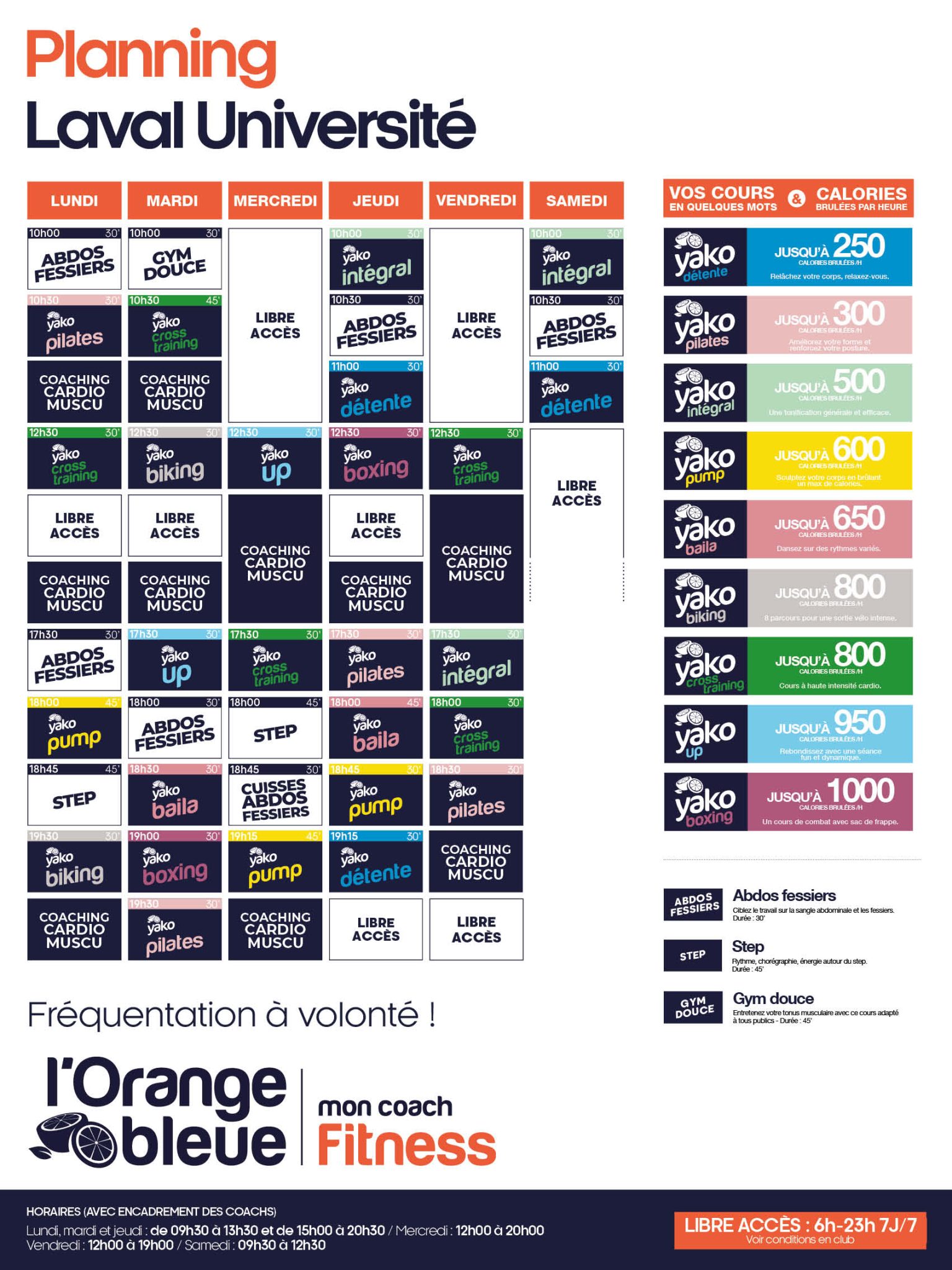 144 planning salle de sport laval nord