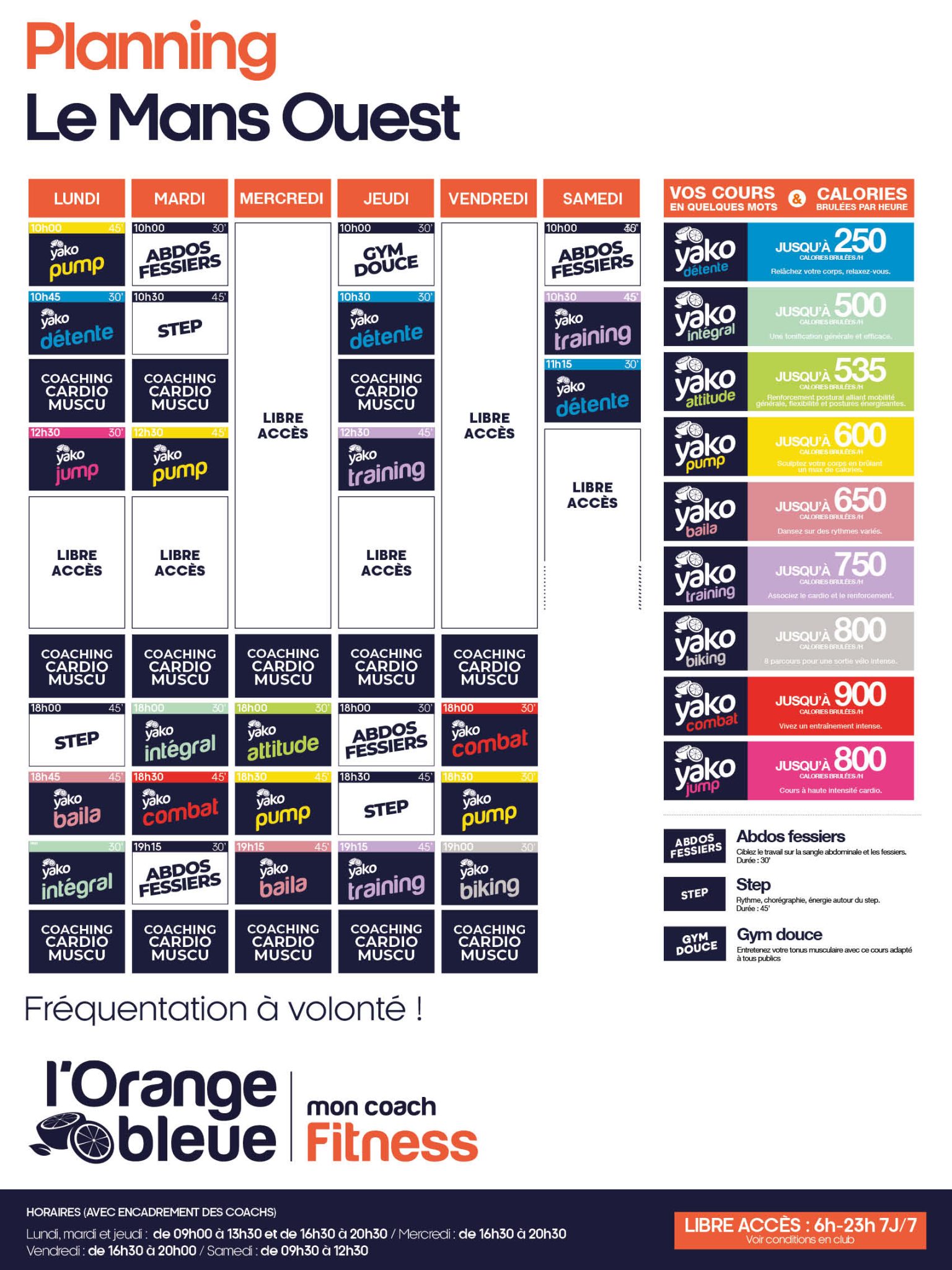 149 planning salle de sport le mans ouest