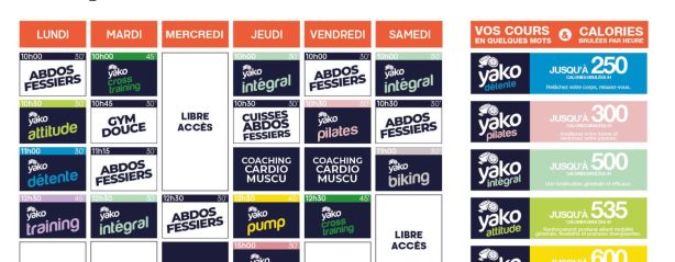 168 planning salle de sport mayenne