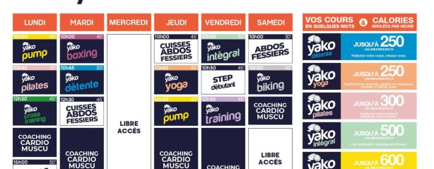 21 planning salle de sport auray