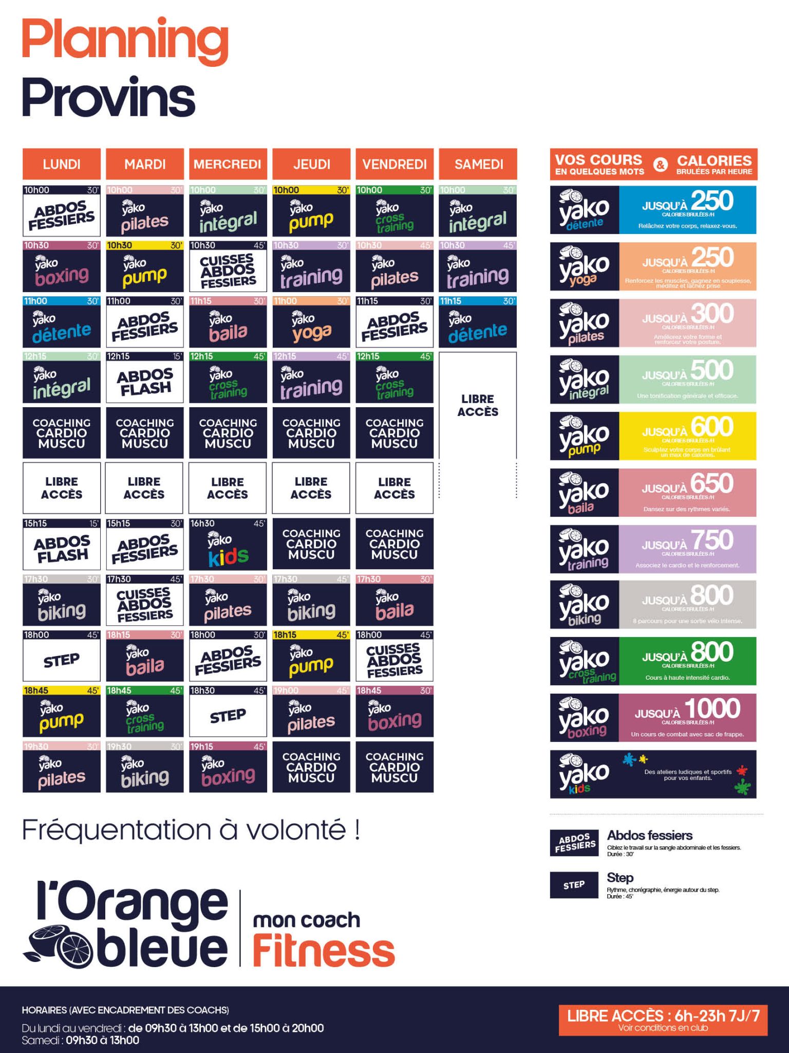 210 planning salle de sport provins