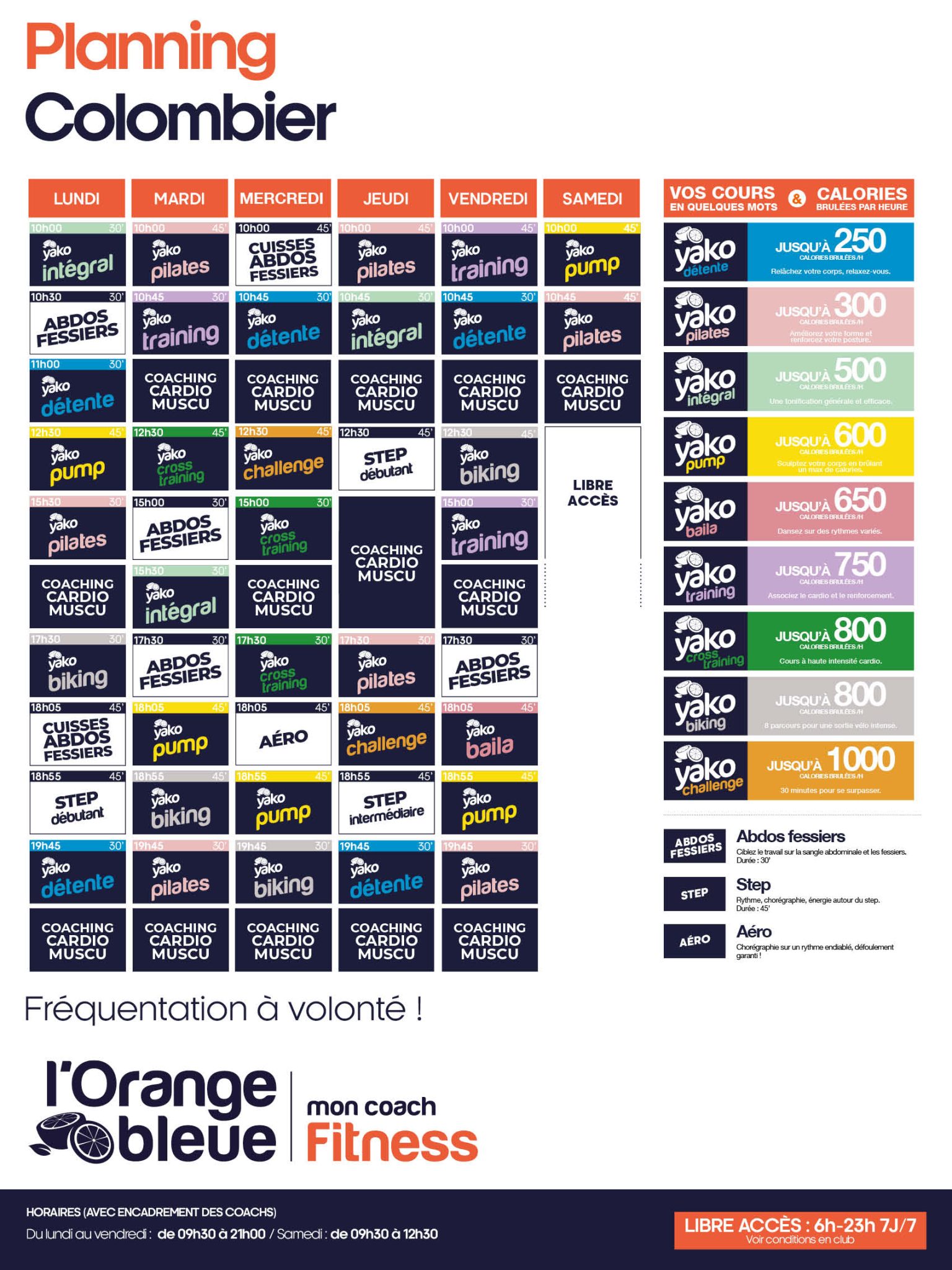 222 planning salle de sport rennes colombier