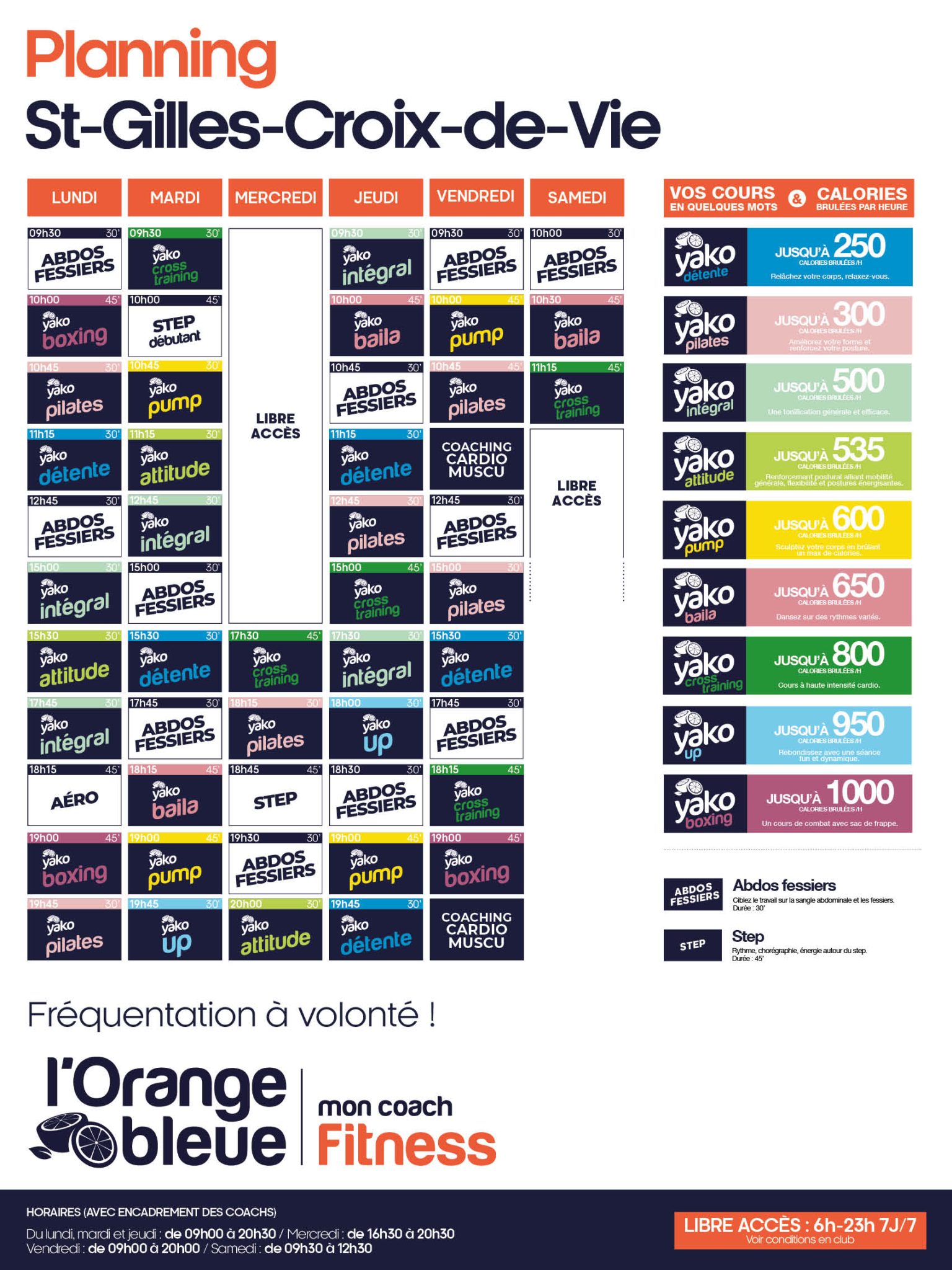 240 planning salle de sport saint gilles croix de vie