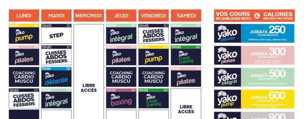 246 planning salle de sport saint marcel