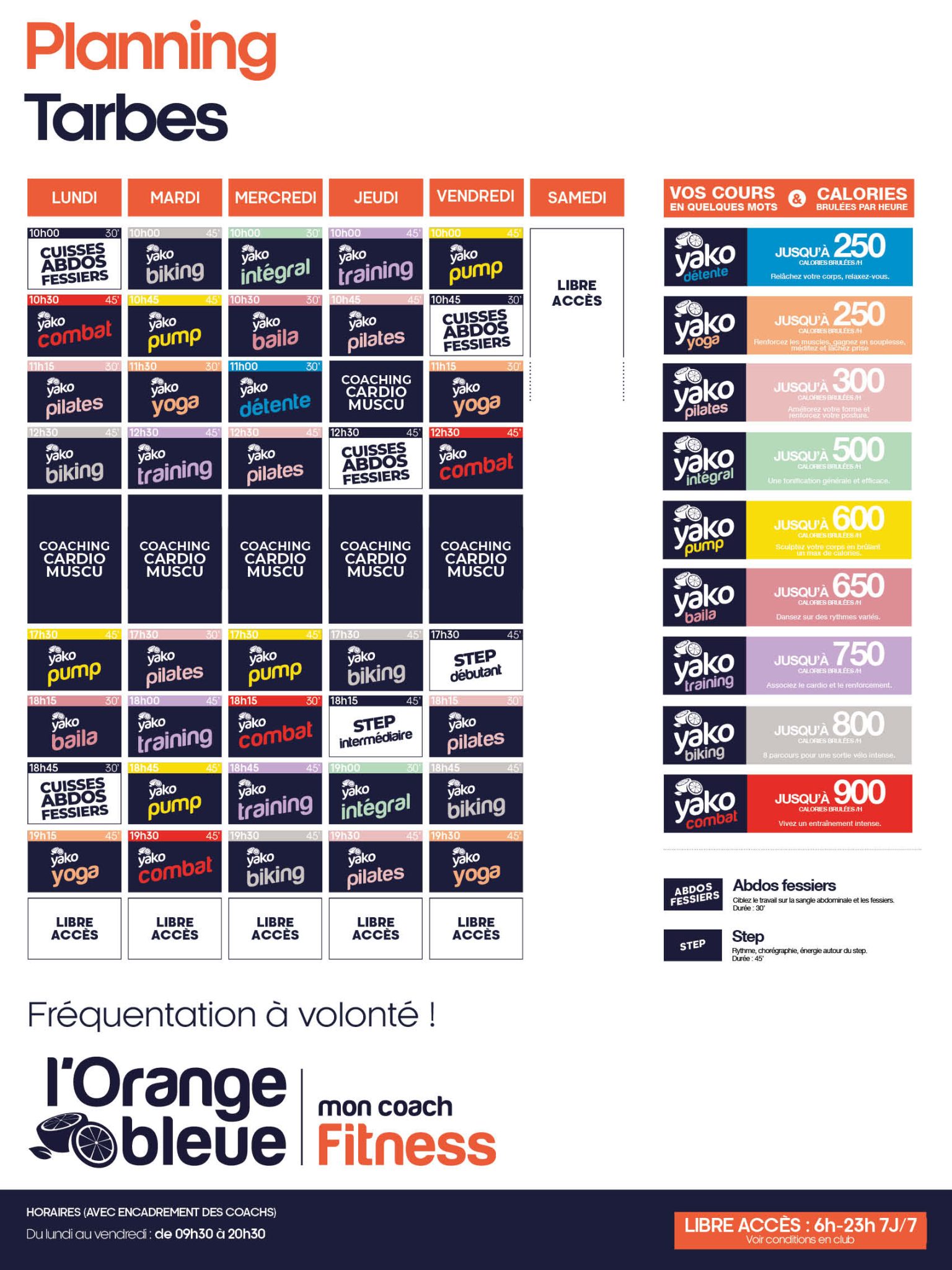 269 planning salle de sport tarbes