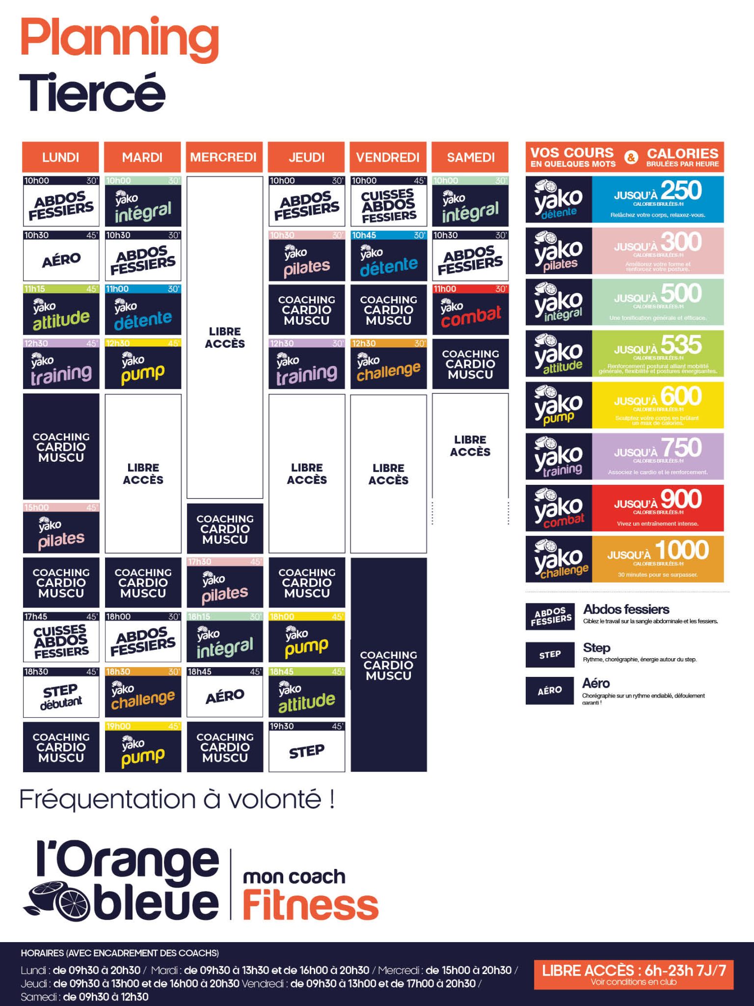 272 planning salle de sport tierce
