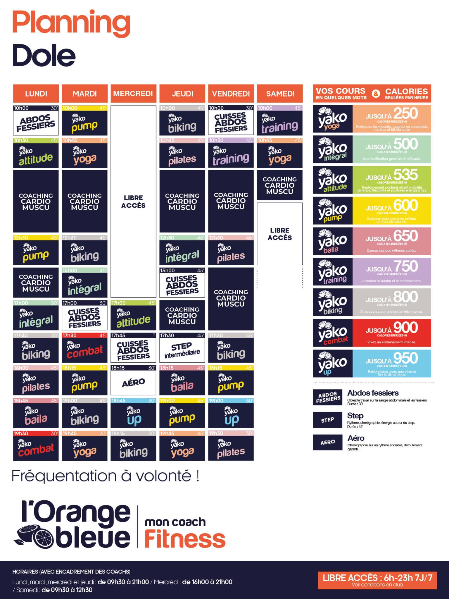 327 planning salle de sport dole