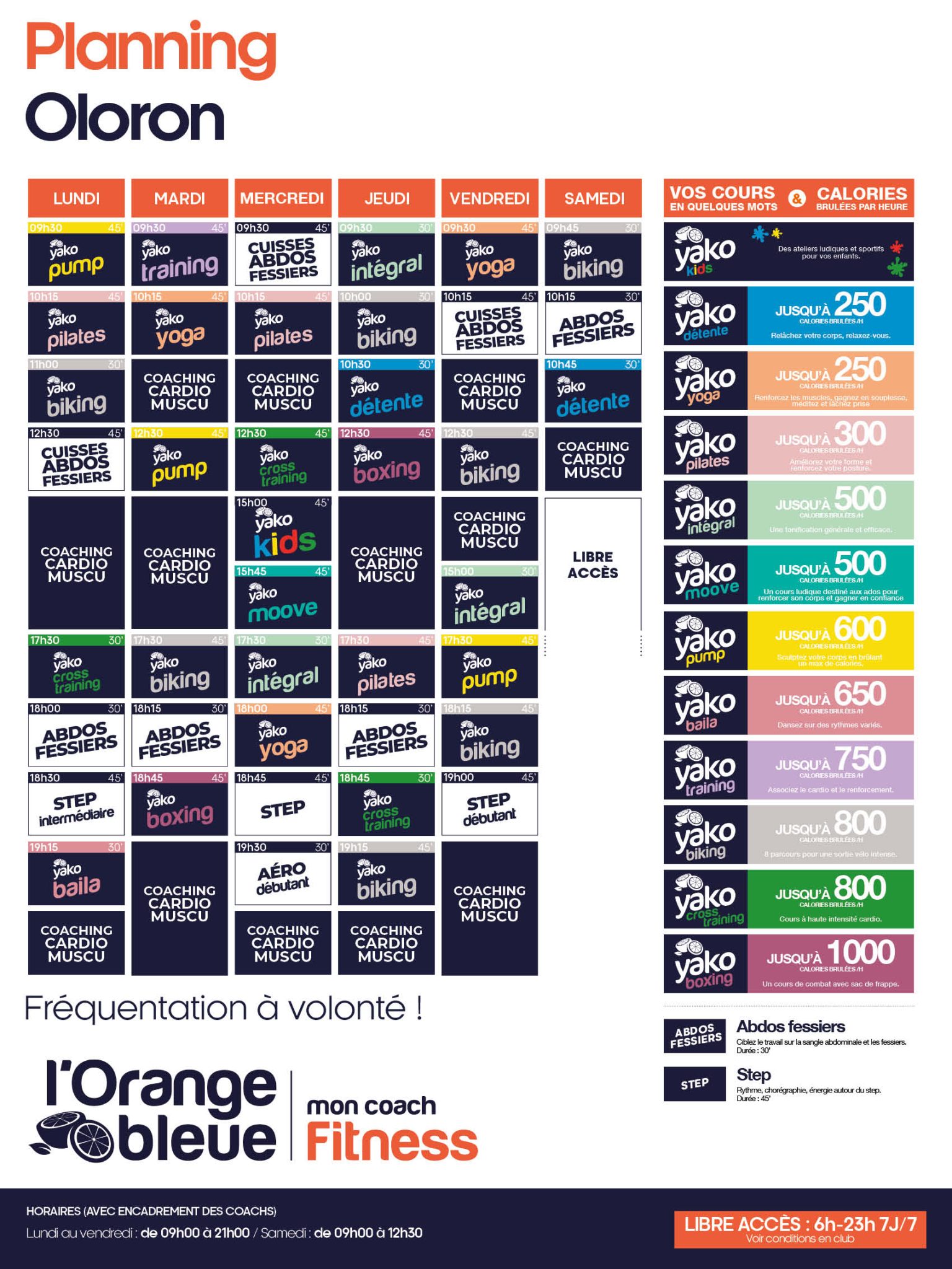345 planning salle de sport oloron sainte marie