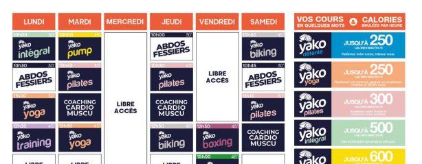 360 planning salle de sport chemille en anjou