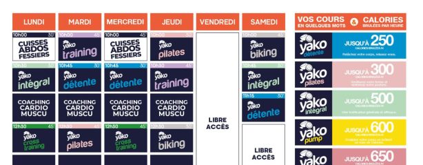 409 planning salle de sport liffre