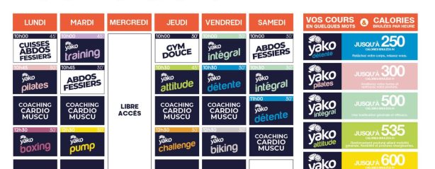 411 planning salle de sport plelan le grand