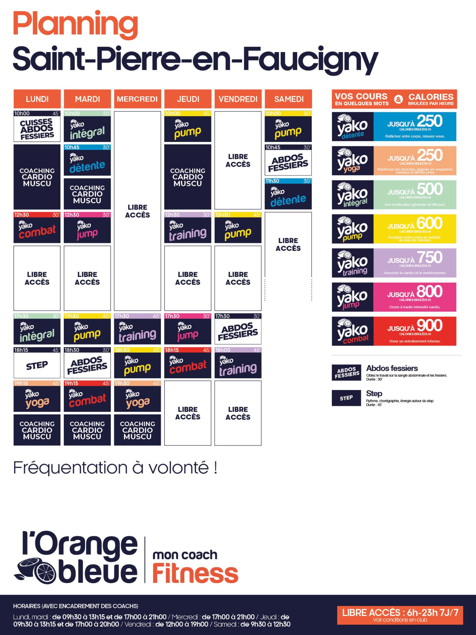 424 planning salle de sport saint pierre en faucigny