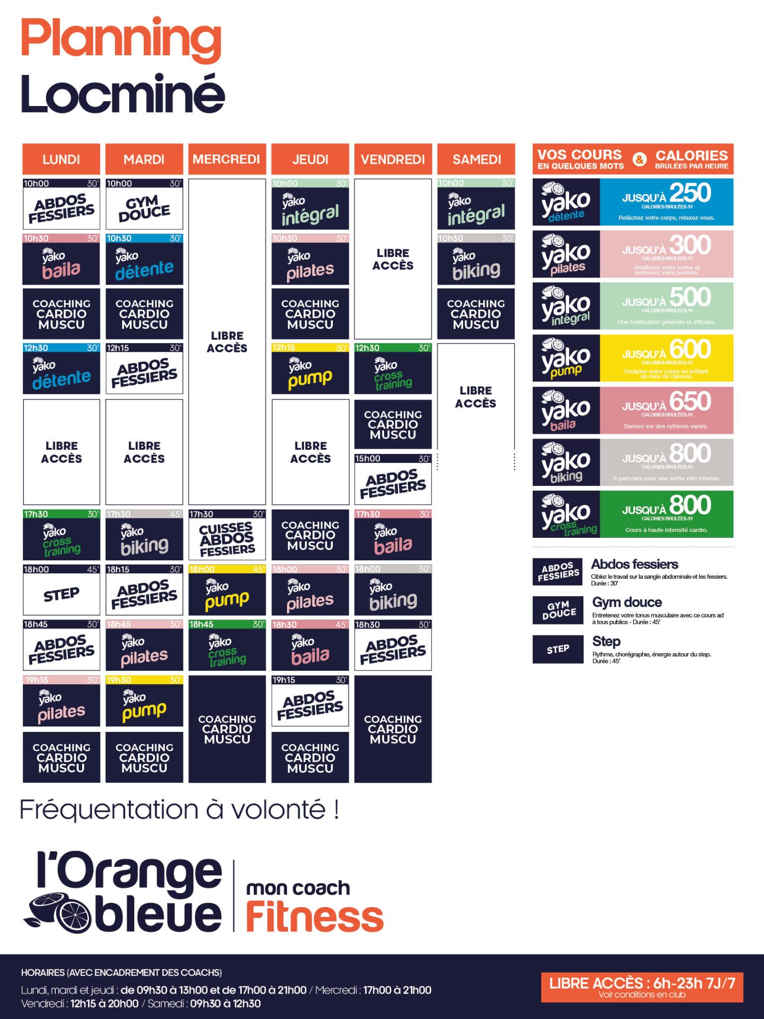 432 planning salle de sport locmine