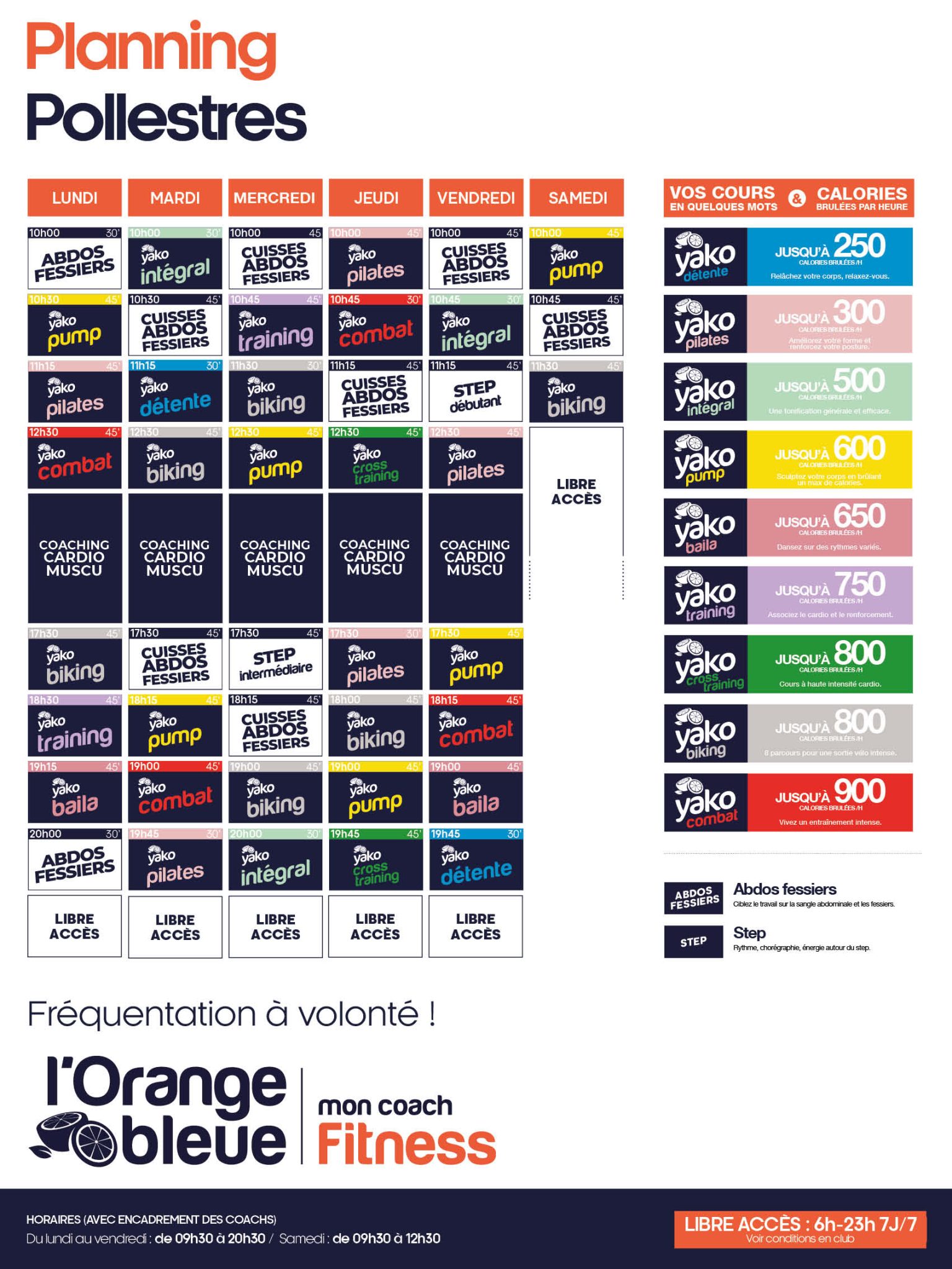 456 planning salle de sport pollestres