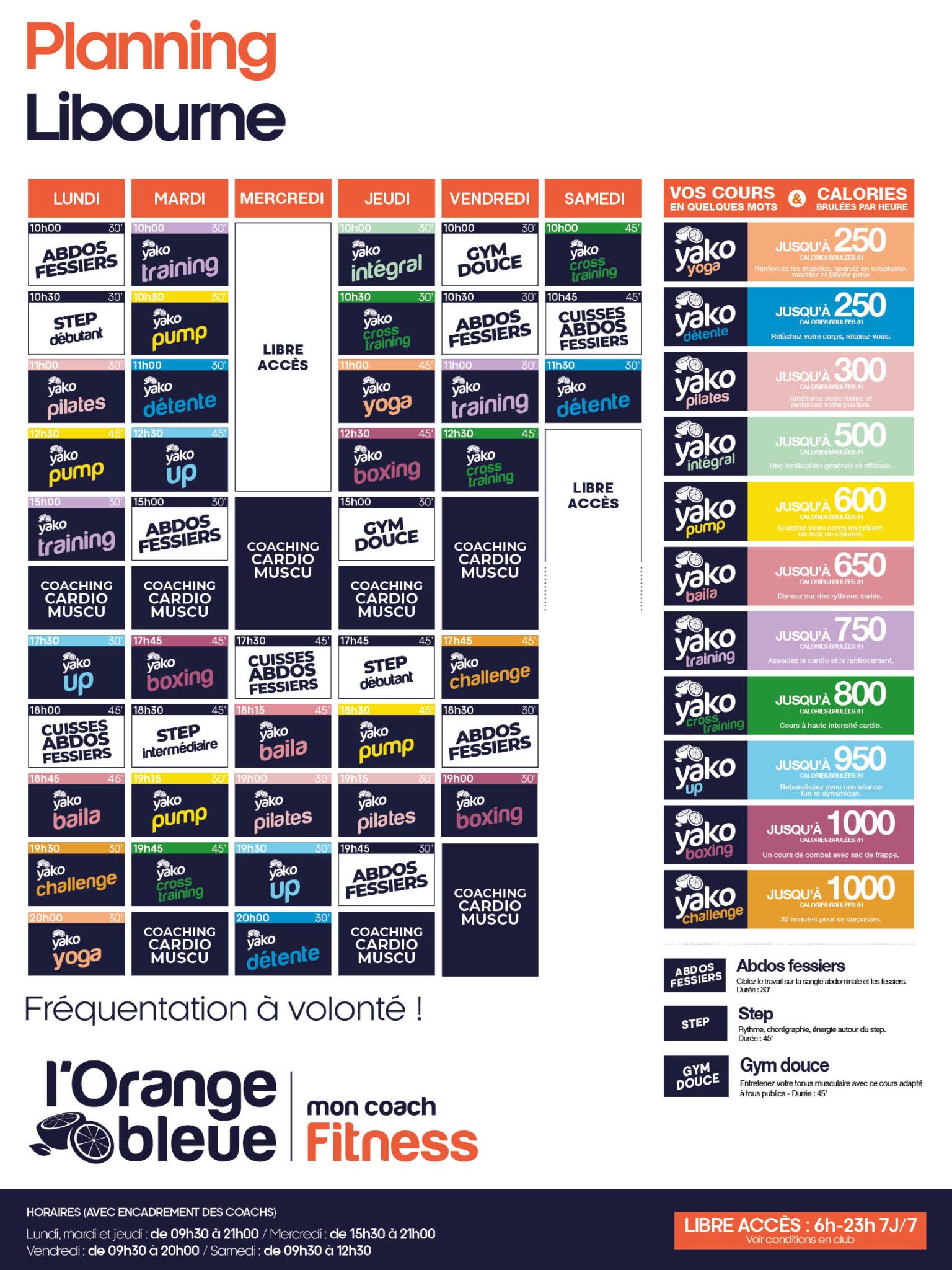 464 planning salle de sport libourne