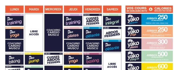 50 planning salle de sport bruz