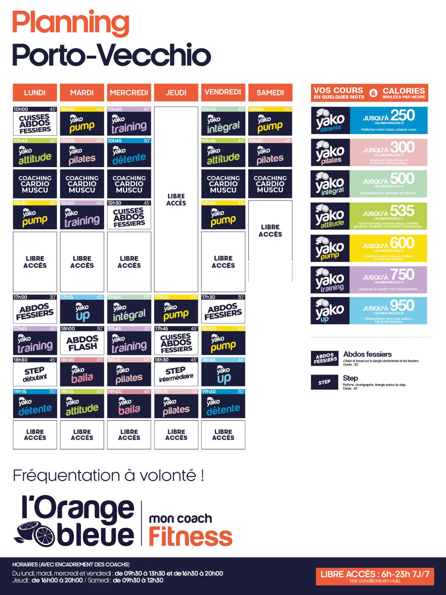 502 planning salle de sport porto vecchio