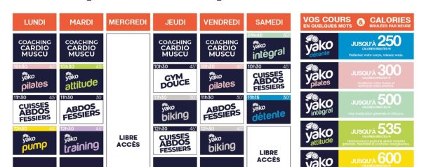 536 planning salle de sport le puy en velay