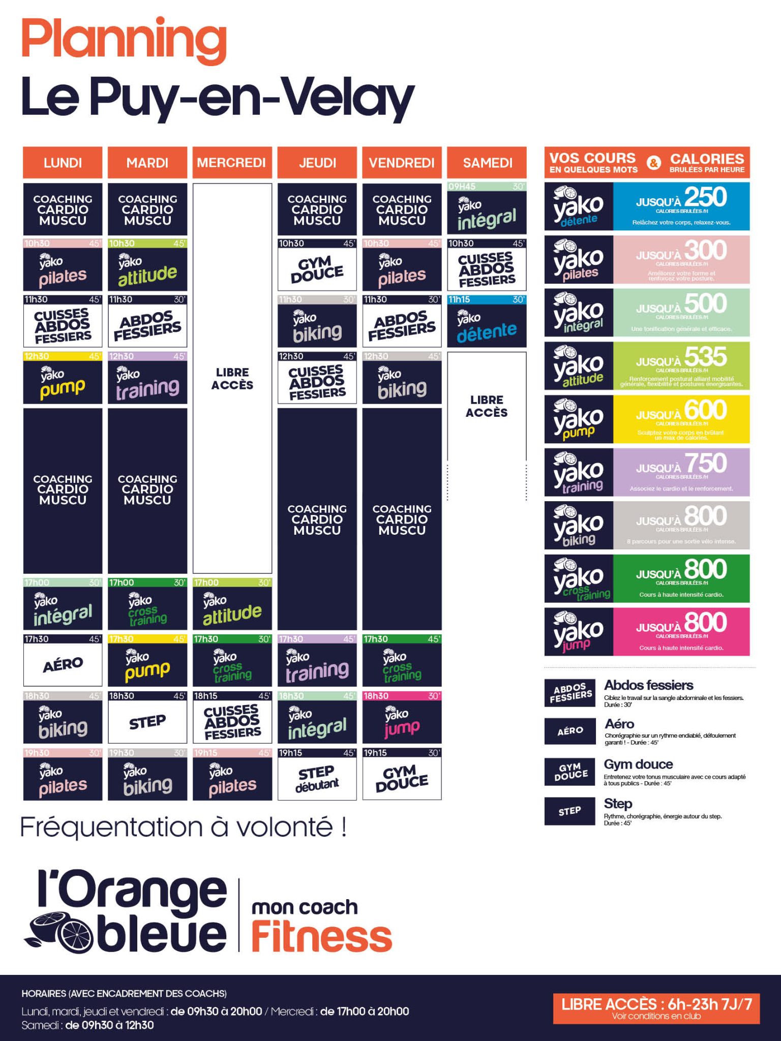 536 planning salle de sport le puy en velay