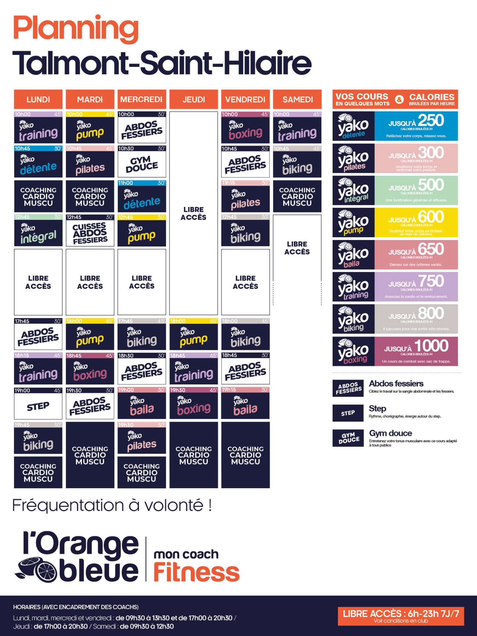 549 planning salle de sport talmont st hilaire