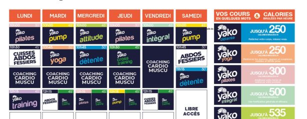 598 planning salle de sport olemps