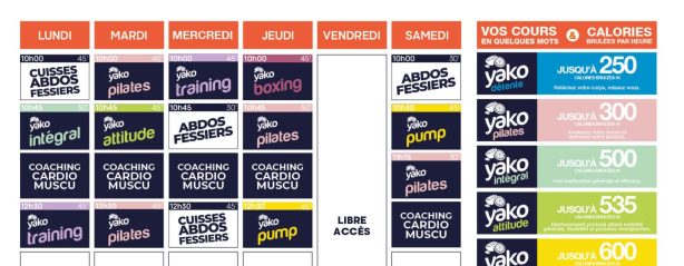 618 planning salle de sport saint ave