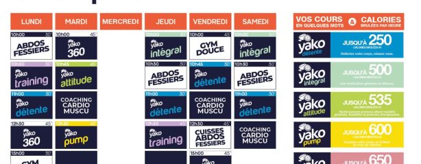 64 planning salle de sport champhol