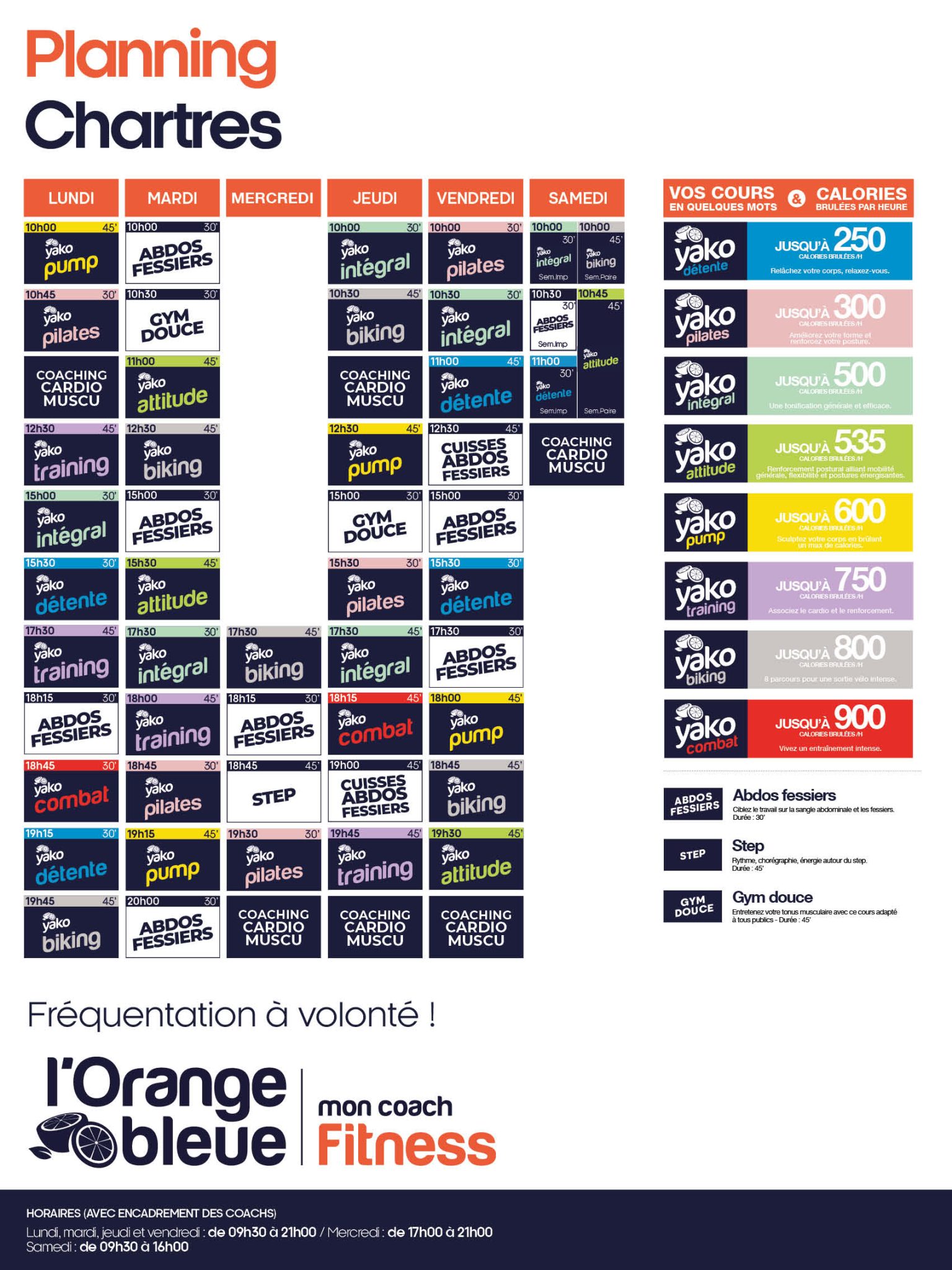 69 planning salle de sport chartres